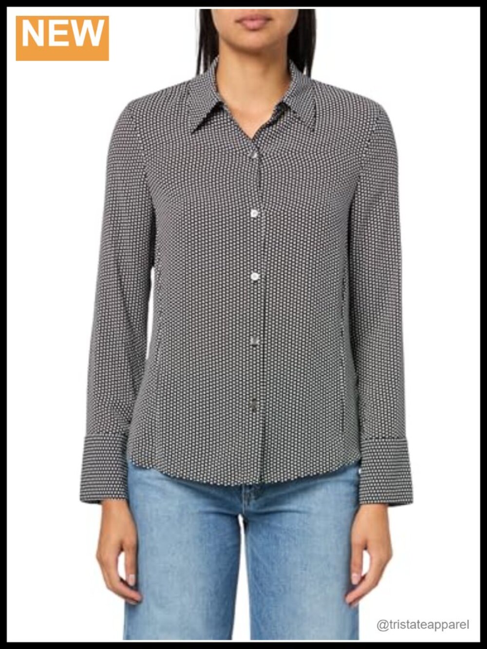 Theory Slim Fit Long Sleeve Blouse Button Front Casual Polyester
